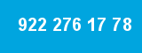 922 276 17 78 922 276 17 78